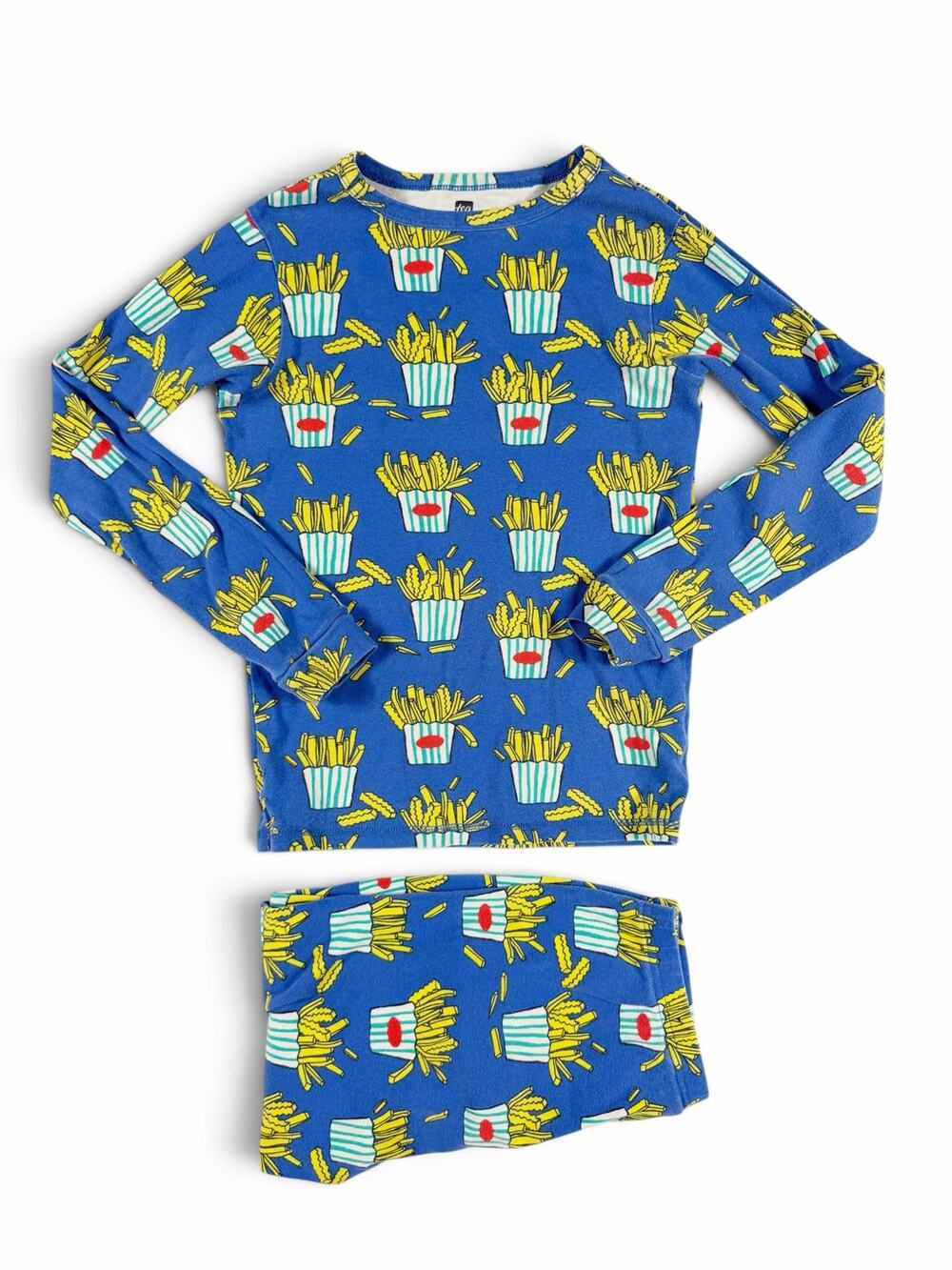 Tea Collection French Fries Pajama Set Blue Size 16